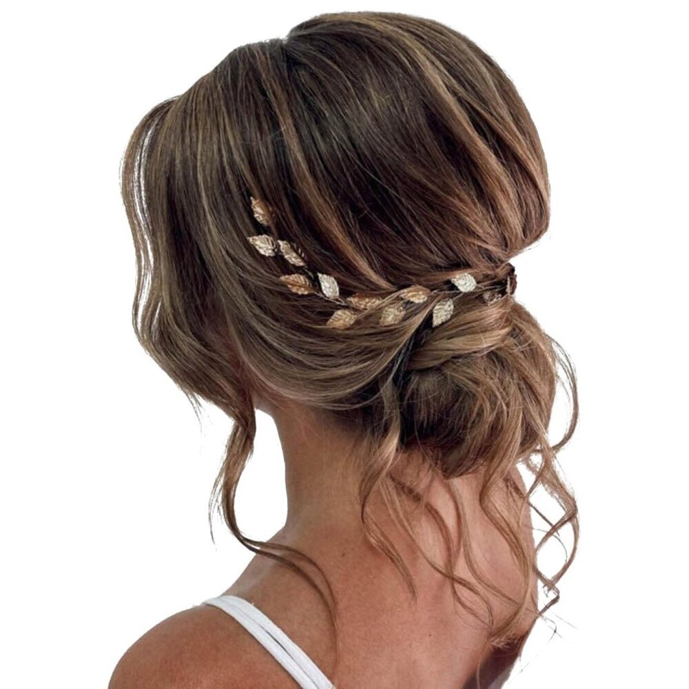 Elegant Gold Leaf Wedding Hair Vine - Perfect Bridal Accessory for Special Days